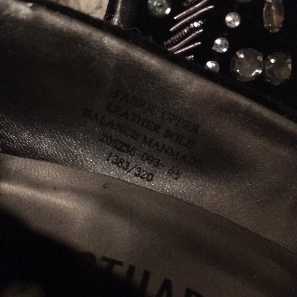 Black velvet heels with gorgeous decorations - Picture 8 of 8